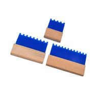 Lot de 3 peignes de texturation professionnels portables pour stucs et plâtres avec poignée en matériaux robustes Outil de peinture artistique
