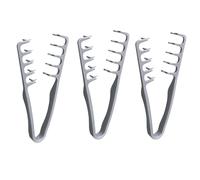 Lot de 3 peignes texturés à dents larges pour démêler les racines - Pour maison, dortoir, voyage, hôtel, salle de bain