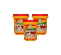 Lot de 3 peintures de sol mono-composante SIKA Sikasol W - Gris béton - 5L