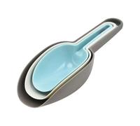 Lot de 3 pelles à glace en plastique épais pour boîtes ou machine à glaçons, pelles à nourriture pour boîtes, congélateur, farine, aliments secs, grains de café, maïs soufflé, nourriture pour animaux