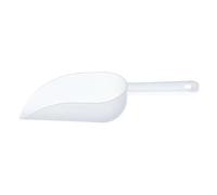 Lot de 3 pelles à glaçons en plastique transparent - Pelle à sucre - Pelle à petits grains - Pelle à farine - Pelle à dessert - Pour fête, dessert, buffet, mariage, riz, haricots, crème glacée
