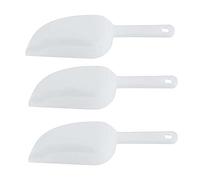 Lot de 3 pelles à mesurer en plastique transparent pour bac à glaçons, farine, bonbons, desserts, céréales, desserts