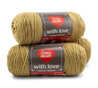 Lot de 3 pelotes de laine Red Heart With Love - Tan