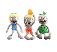 Lot de 3 Peluches Zombies en Peluche pour Cosplay Hula Bikini Surfer Zombies