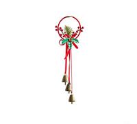 Lot de 3 pendentifs pour sapin de Noël avec cloches et étoiles antiques - Décoration à suspendre pour portes et voitures