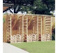 Lot de 3 pergolas avec toit - 100 x 90 x 200 cm - En bois de pin imprégné et bois de sapin - Pergola de jardin pour plantes grimpantes - Pour chemins de jardin et entrées