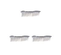 Lot de 3 perruques Skinhead pour moto, casque punk, perruque Mohawk, déguisement, postiche, gris