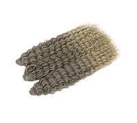 Lot de 3 perruques tressées longues et bouclées, cheveux au crochet ondulés océan for femmes noires, tresses profondes for tresses bohèmes(A2,30inch-75cm)