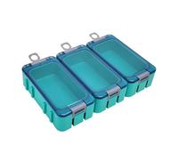 Lot de 3 petites boîtes de pêche étanches et lumineuses pour accessoires de pêche en mer, faciles à transporter
