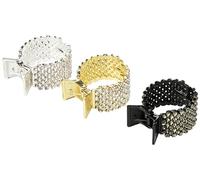 Lot de 3 petites pinces à cheveux pour queue de cheval haute, pinces à cheveux antidérapantes en métal avec strass, support pour queue de cheval, pinces à cheveux décoratives pour femmes et filles