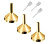 Lot de 3 petits entonnoirs en métal pour transfert de liquide pour huiles essentielles