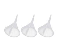 Lot de 3 petits entonnoirs transparents pour le remplissage de bouteilles