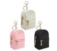 Lot de 3 petits sacs à dos, porte-clés, sacs de rangement cosmétiques pour femmes, porte-rouges à lèvres, organiseurs de maquillage de voyage, organiseurs élégants de couleur