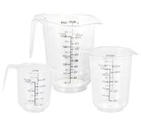 Lot de 3 Pichets Gradués - PS (Polystyrène)