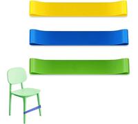 Lot De 3 Pièces Bandes D'exercice Extensibles En Caoutchouc,Bandes Élastiques Pour Chaises De Salle De Classe,Stuhlbänder,Widerstand Set,Theraband,Fussband,Pour Enfants