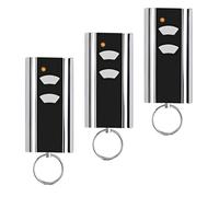 Lot de 3 pièces de rechange pour émetteur manuel Normstahl - Ouverture de porte de garage - 433,92 MHz - 2 canaux - Compatible avec Normstahl Entrematic RCU 433-2, RCU 433-4, EA433 2KM, EA433 2KS