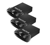 Lot de 3 pièces SanDisk Ultra Fit 64 Go clé USB 3.1 avec jusqu'à 130 Mo/s en Vitesse de Lecture - Pack de 3