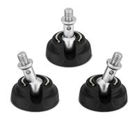 Lot de 3 pieds de trépied en caoutchouc avec vis de 9,5 mm, filetage antidérapant universel pour trous de vis de 9,5 mm, largeur 50 mm