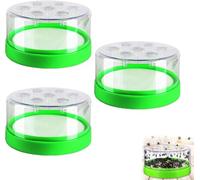Lot de 3 pièges à mouches réutilisables non électriques, faciles à installer, entonnoir, attrape-mouches à entrée unidirectionnelle, conteneur transparent pour la maison, la cuisine, le jardin, le