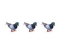 Lot de 3 pigeons en mousse légère pour intérieur et extérieur, y compris les entrées, les jardins, les salles de t les zones d'exposition