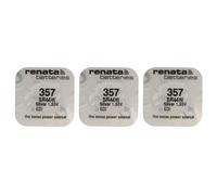 Lot de 3 Piles bouton Silver Oxyde 357 / SR44W 0% mercure