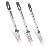 Lot de 3 Pinceau Rond, Pinceaux Vernis Rond - 3 Tailles, Pinceau de Pouce Professionnnels, Ronds Pointus Pinceau pour Peinture Coins Fenêtres/Armoires/Zones Étroites, 9.5, 13, 15mm (Gris)