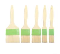 Lot de 3 pinceaux à pâtisserie pour cuisiner et griller avec poils en nylon et poignées confortables pour étaler du beurre, des sauces et des huiles