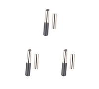 Lot de 3 pinceaux anti-cernes pour maquillage et application de lèvres pour voyage, maison, scène, noir 8,2 x 1,5 cm