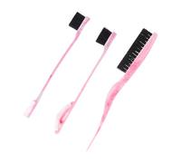 Lot de 3 pinceaux cosmétiques à deux pointes pour le toilettage des sourcils, le peignage des cils et la coloration des cheveux, outils de beauté polyvalents