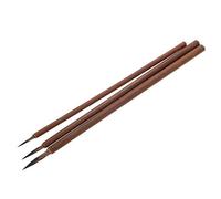 Lot de 3 pinceaux de calligraphie en poils de rats, pour calligraphie, aquarelle L / M / S