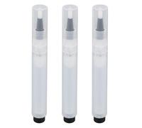 Lot de 3 pinceaux de Maquillage Rechargeables et Portables, Distributeur Pratique pour Les Voyages, Flacon Transparent