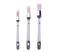 Lot de 3 pinceaux de peinture murale, pinceaux, petits pinceaux, convient pour décorer, peindre et se reposer. (pinceau pointu de 13 mm, pinceau pointu 15 mm, pinceau rond de 20 mm)