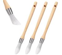 Lot de 3 pinceaux de peinture pour garniture, petit pinceau de 1,9 cm pour murs, retouches, bords ronds, meubles, maison, murs