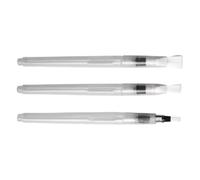 Lot de 3 pinceaux multifonctions pour peinture artistique, design ergonomique pour aquarelle, gouache et encres, stylo aquarelle rechargeable