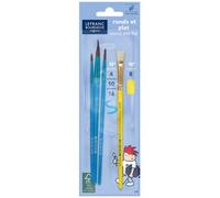 Lot de 3 pinceaux Pony + 1 brosse