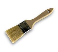 Lot de 3 pinceaux Queue de morue | Soie Blanche | Largeur 50 mm | Epaisseur Triple Tous Types de travaux laques et Vernis | Peinture Huile Acrylique Colle lasure apprêt résine | Kibros 323_50x3