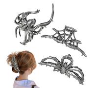 Lot de 3 pinces à cheveux d'Halloween - Maintien ferme - Pour femme et adolescente - En déplacement, fitness, danse, événements