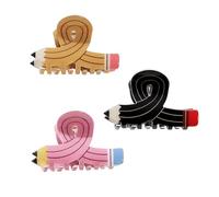 Lot de 3 pinces à cheveux esthétiques sans traces, pince à cheveux à ressort solide, support de queue de cheval, accessoires de tête pour filles (B)