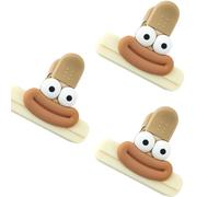 Lot de 3 pinces à frites pratiques multi-usages pour le stockage des aliments, accessoires de scellage, accessoires de cuisine, fournitures d'organisation de collations en acrylique