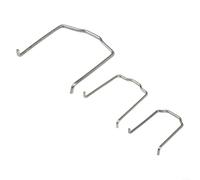 Lot de 3 pinces à ressort en forme de U pour BMW E39 E38 E60 E90 E46 745Li 325i 328i pour m3 540i 740iL, pinces de maintien en métal 2,2 cm, 2,2 cm, 2,1 cm, 2,1 cm, 21 cm, 21 cm, argenté