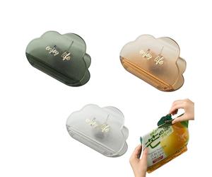 Lot de 3 pinces à sachets magnétiques très résistantes pour sachets - Pour cuisine, bureau, collation, thé, café, épices