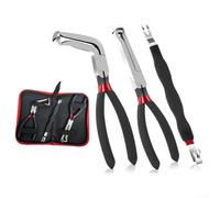 Lot de 3 pinces de déconnexion électrique avec angle de 60 degrés pour faisceau de câblage automobile - En acier au carbone