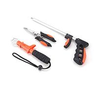 Lot de 3 pinces de pêche pour retirer les hameçons - Maintien sûr - Avec cordon - Multifonction - Sûr pour enlever les anneaux fendus, les lignes à sertir - Facile à utiliser