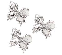 Lot de 3 pinces de serrage papillon en strass pour jeans amples et pantalons pour femmes