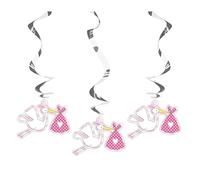 Lot de 3 pinces décoratives It's A Girl pour la naissance d'un Pinkel