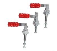 Lot de 3 pinces GH-36202M pour pince à bascule 91 kg Capacité de maintien Push-Pull Action au carbone pour le travail du bois Soudage Assemblage électronique