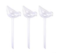 Lot de 3 piquets d'arrosage en PVC pour réduire la fréquence d'arrosage dans les jardins d'herbes aromatiques et les pots de terrasse (transparent)