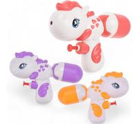 Lot De 3 Pistolets À Eau Colorés En Motifs D'animaux - Licorne Et Dinosaure - Robuste Et Rechargeable - Jouet D'extérieur - Amusant Pour Les Enfants De Tous Âges (Licornes)