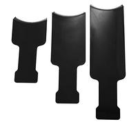 Lot de 3 planches à surligner pour cheveux longs, barbier à tête plate pour coloration, teinture et coiffure (noir)