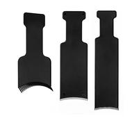 Lot de 3 planches de balayage avec dents - Planche de mise en évidence - Pagaie de coloration des cheveux - Outils de mise en évidence - Pour la coloration des cheveux et le salon de coiffure